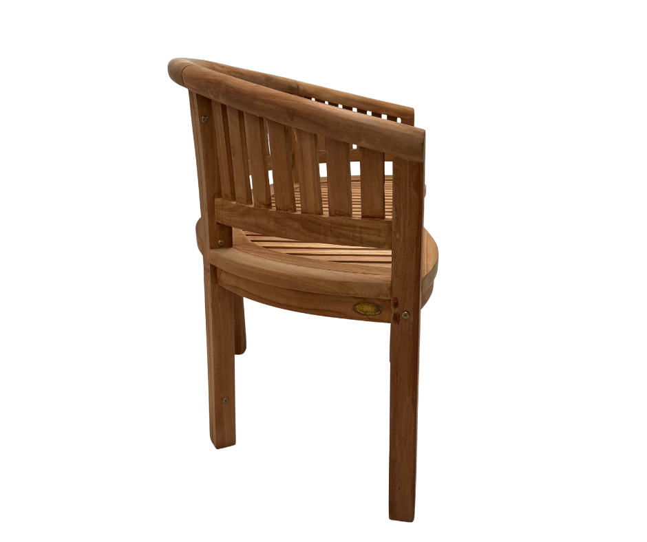 Crescent Teak Garden Bench