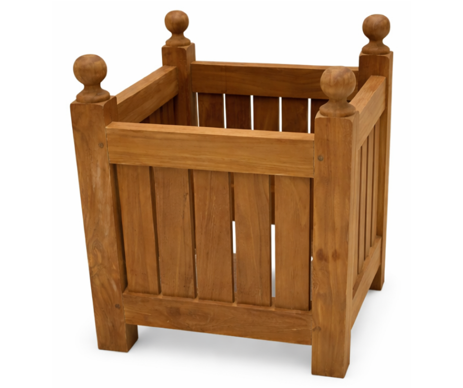 Teak Square Wooden Planter