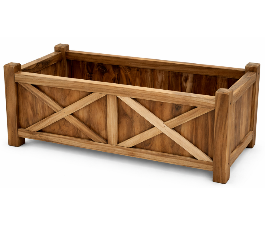 Ashcroft Rectangular Wooden Window Box Planter