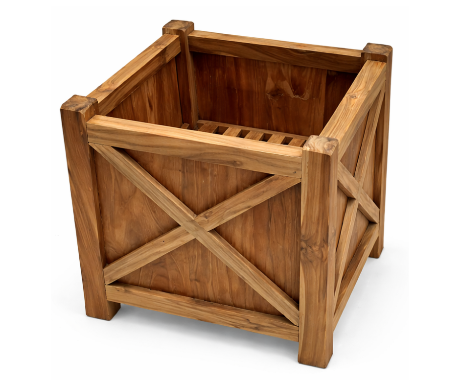 Ashcroft Square Wooden Planter