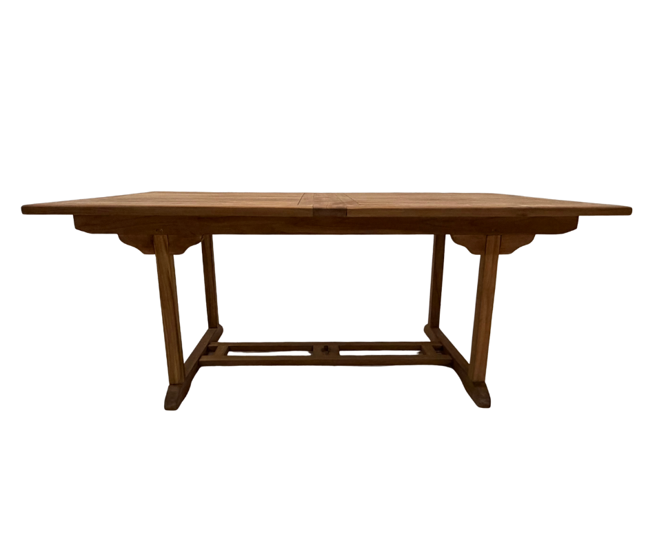 Teak Folding Rectangular Dining Table