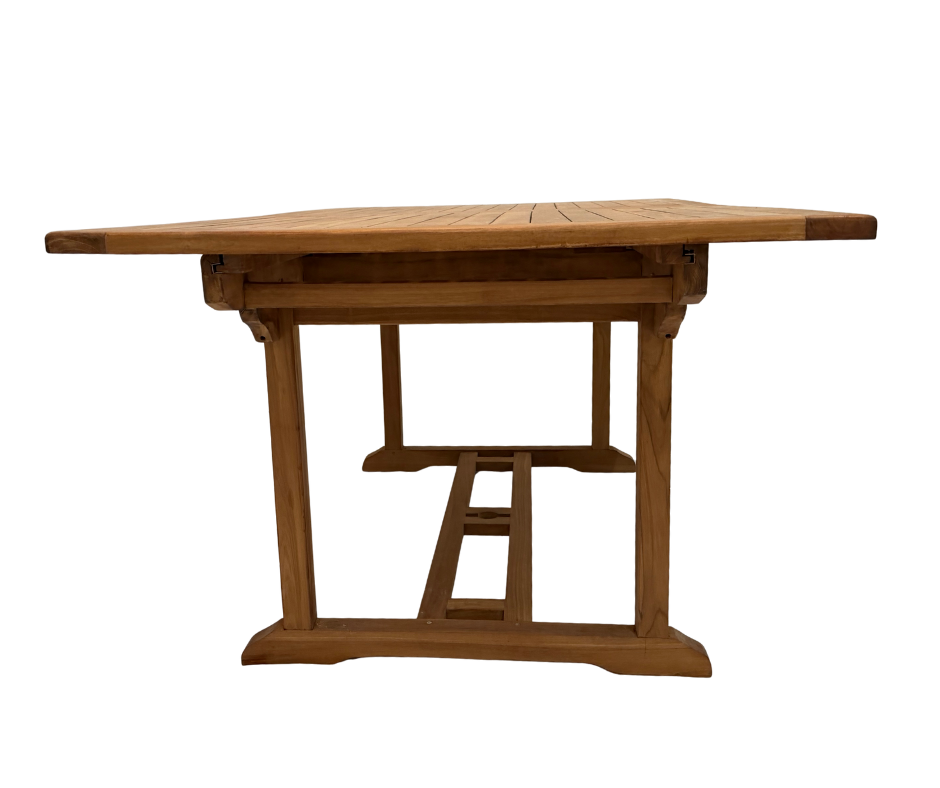 Teak Expanding Rectangular Dining Table